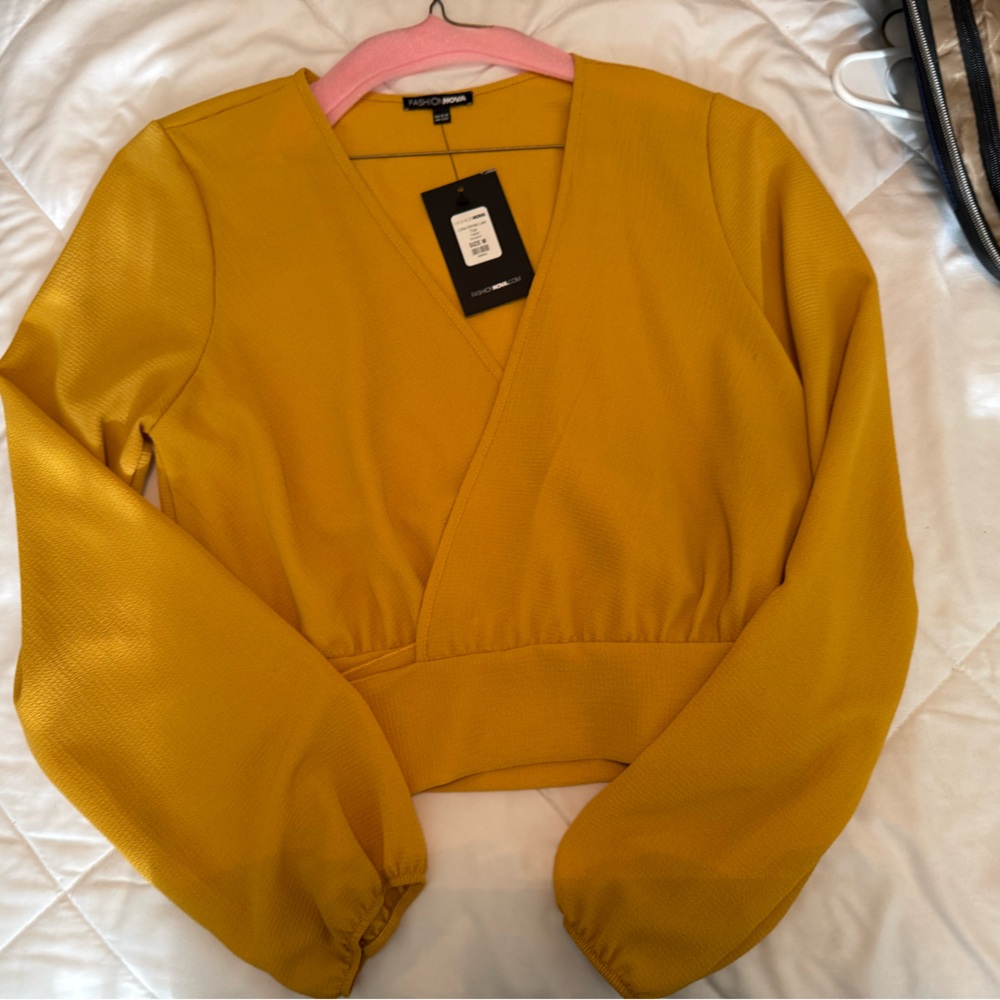 Fashion Nova Mustard Top
